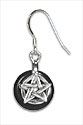 Silver Pentagram Earrings